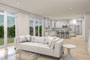 Example 3D rendering of ballroom interior